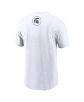 Nike Men's White Michigan State Spartans Izzone Crew Neck T-Shirt