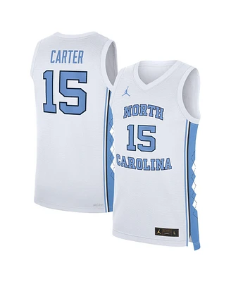 Jordan Men's Vince Carter White North Carolina Tar Heels Replica Basketball Jersey