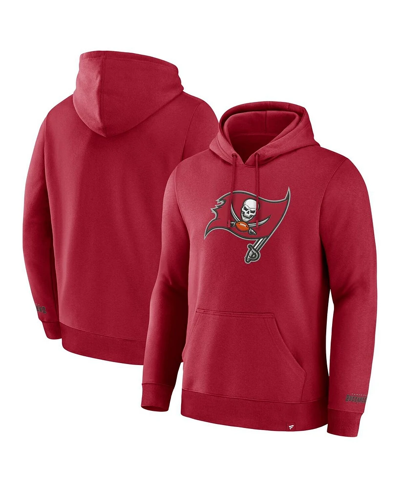 Fanatics Men's Red Tampa Bay Buccaneers Legacy Fleece Pullover Hoodie