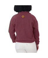 Wear by Erin Andrews Women's Burgundy Washington Commanders Polar Fleece Half-Zip Jacket