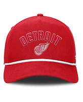 Fanatics Men's Red Detroit Red Wings Decades Collection A-Frame Rope Adjustable Hat