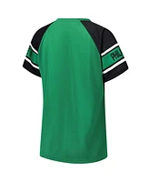 Starter Women's Kelly Green Philadelphia Eagles 1st Rounder Color Block Raglan Top