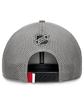 Fanatics Men's Gray Detroit Red Wings Authentic Pro Home Ice Trucker Adjustable Hat