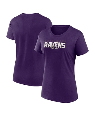 Logo Athletic Women's Purple Baltimore Ravens Lean T-Shirt