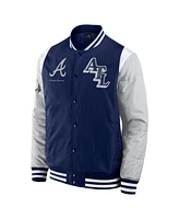 Fanatics Men's Navy Atlanta Braves Elements Elite Full-Snap Jacket