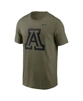 Nike Men's Olive Arizona Wildcats 2024 Military Appreciation Tonal Logo Performance T-Shirt