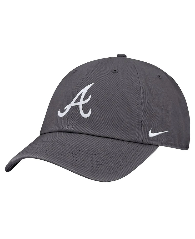 Nike Men's Gray Atlanta Braves Club Adjustable Hat