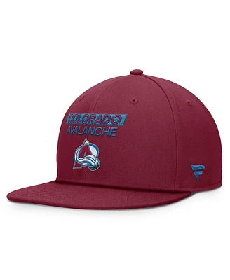 Fanatics Men's Burgundy Colorado Avalanche Authentic Pro Prime Snapback Hat