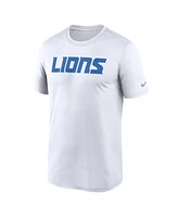 Nike Men's White Detroit Lions Primetime Legend Wordmark Performance T-Shirt