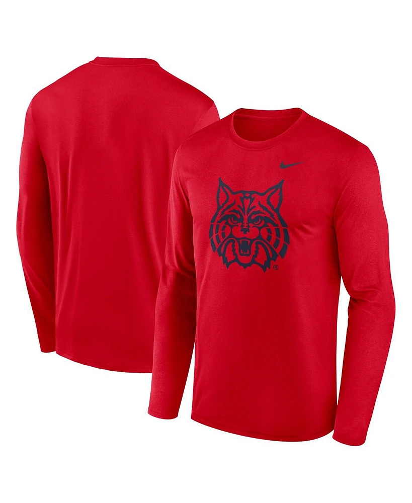 Nike Men's Red Arizona Wildcats Primetime Alternate Logo Legend Long Sleeve T-Shirt