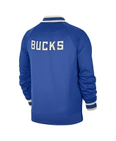 Nike Men's Royal Milwaukee Bucks 2024/25 City Edition Authentic Showtime Performance Full-Zip Jacket