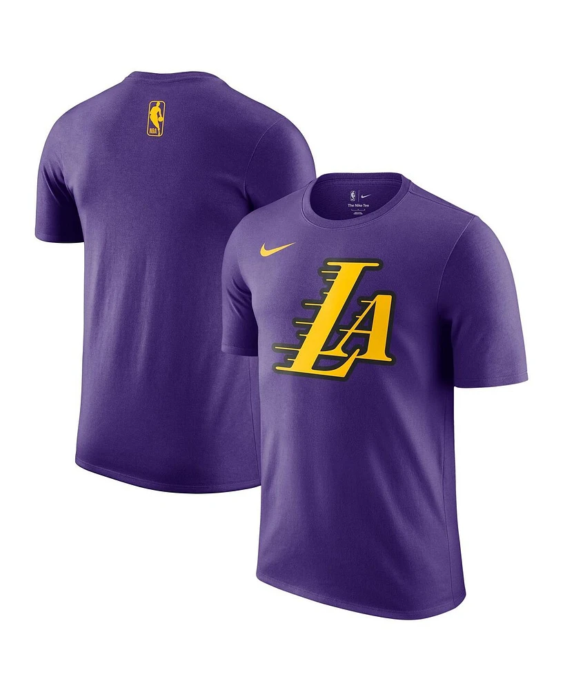 Nike Men's Purple Los Angeles Lakers 2024/25 City Edition Essential Logo T-Shirt