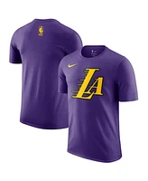 Nike Men's Purple Los Angeles Lakers 2024/25 City Edition Essential Logo T-Shirt