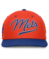 Nike Men's Orange/Royal New York Mets Cooperstown Collection Pro Performance Snapback Hat