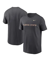 Nike Men's Anthracite Florida State Seminoles Primetime Wordmark T-Shirt