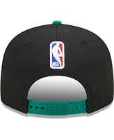 New Era Men's Black/Green Boston Celtics Jersey Hook Statement Edition 9FIFTY Snapback Hat