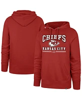 '47 Brand Men's Red Kansas City Chiefs Packed House Headline Pullover Hoodie