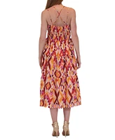 Donna Ricco Women's Printed Fit & Flare Dress