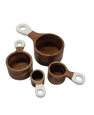 Jeanne Fitz Wood Plus Collection 4-Piece Measuring Cups