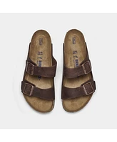 Birkenstock Men's Arizona Essentials Oiled Leather Two-Strap Sandals from Finish Line