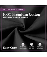 Circles Home 100% Cotton Standard Pillow Protector with Zipper