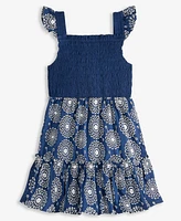 On 34th Toddler Girls Mommy & Me Cotton Eyelet Smocked Flutter-Sleeve Dress, Exclusively at Macy's