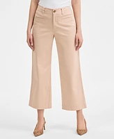 On 34th Women's Mid Rise Cropped Wide-Leg Chino Pants, Exclusively at Macy's