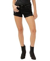 Silver Jeans Co. Women's Boyfriend Mid Rise Luxe Stretch Shorts