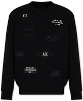 A|X Armani Exchange Men's Graphic Patch Logo Sweatshirt