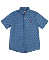 Levi's Big Boys Checkered Denim Shirt