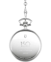 Bulova 150th Anniversary Limited Edition Men's Art Deco Stainless Steel Chain Watch 45.5mm