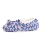 Muk Luks Women's Cozy Ballerina Slipper with Sherpa Lining