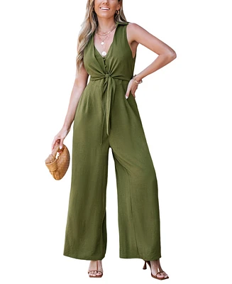 Women's Power Play Olive Jumpsuit