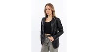 Furniq Uk Women's Leather Blazer