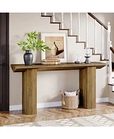 Tribesigns Farmhouse Console Table, 63-Inch Narrow Long Entryway Table, Wooden Sofa Table Behind Couch Skinny Hallway Table for Entrance, Foyer, Livin