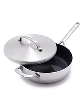 GreenPan GP5 Stainless Steel 4-Quart Saute Pan with Lid