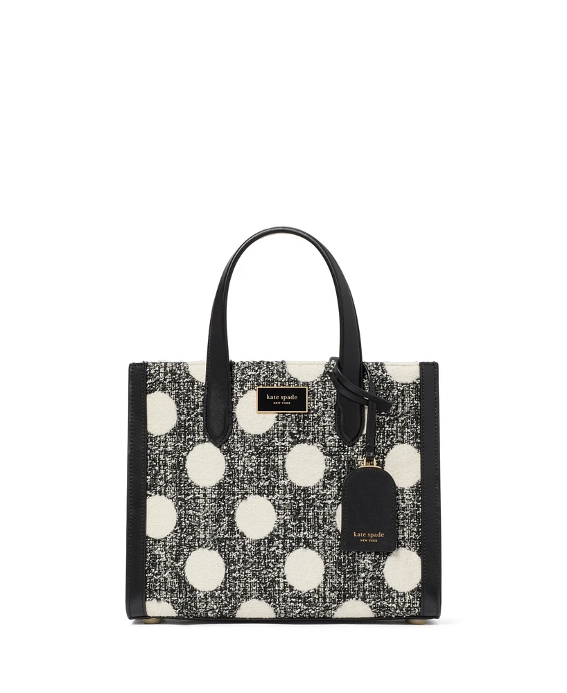 Kate Spade New York Manhattan Dot Tweed Small Tote Bag