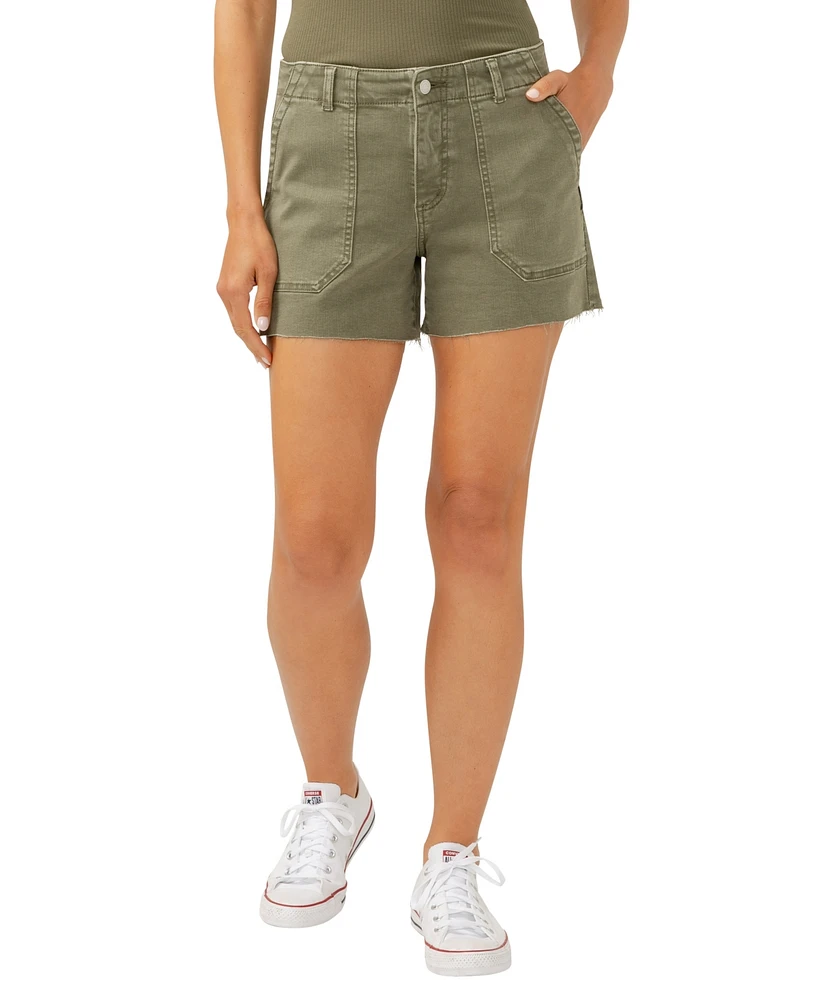 Silver Jeans Co. Women's Suki Mid Rise Curvy Fit Shorts