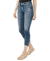 Silver Jeans Co. Women's Suki Mid Rise Curvy Fit Skinny