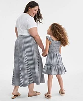 On 34th Trendy Plus Size Mama Graphic T Shirt Gingham Seersucker Midi Skirt Exclusively At Macys
