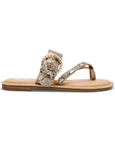 Dv Dolce Vita Women's Joolz Buckle Slip-On Flat Sandals