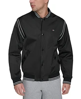 Champion Men's Varsity Stripe Bomber Jacket