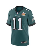 Nike Men's A.j. Brown Green Philadelphia Eagles Super Bowl Lix Patch Game Jersey