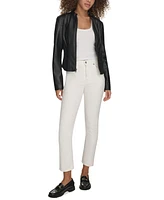 Levi's Women's Faux-Leather Cut Racer Jacket