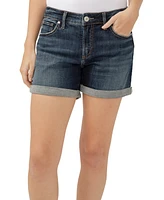 Silver Jeans Co. Women's Elyse Mid Rise Comfort Fit Shorts