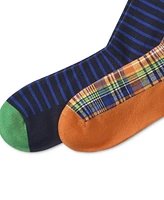 Polo Ralph Lauren Men's 2-Pk. Summer Plaid Slack Socks