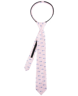 Tommy Hilfiger Boys Finn Shark Printed Pre-Tied Zipper Tie