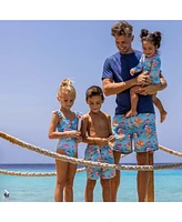 Kaleido Fish Sustainable Leg Frill Surf Suit