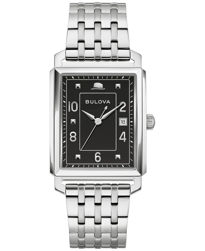 Bulova Men's The Very Thought of You Frank Sinatra Special Edition Stainless Steel Bracelet Watch 30mm