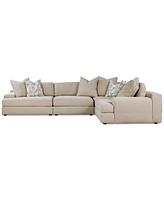Klarke -Pc. L Sectional With Deep Seating